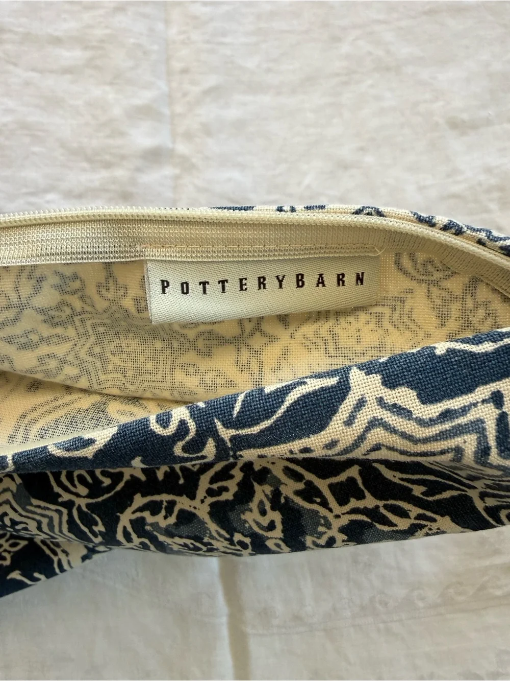Potterybarn medallion blue pillow covers